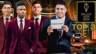 Top 3 Ballon dOr 2024 Vinicius Rodri amp Bellingham ► Goals Assists Trophies amp Others Update ● HD [upl. by Ibob752]