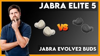 Jabra Elite 5 vs Jabra Evolve2 Buds Comparison [upl. by Nainatrad]