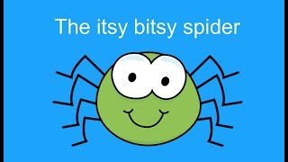 Itsy Bitsy Spider  Singalong Song for Kids Instrumental with lyrics [upl. by Matt419]