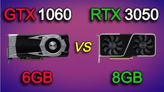 RTX 3050 8GB vs GTX 1060 6GB  i5 12600K  test in 9 Games 1080p [upl. by Masao]