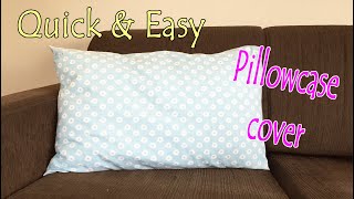 HOW TO SEW PILLOW CASE COVERS HOW TO MAKE PILLOWCASESSEW PILLOWCASE WITH FLAP PILLOWCASE TUTORIAL [upl. by Enitsrik191]