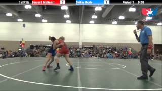 FILA Junior 67 kg  1475 lbs  Forrest Molinari vs Skilar Grote [upl. by Hoi]