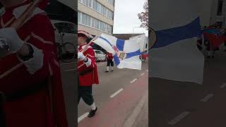 Sint Ganggulphusgilde en Sint Laurentiusgilde stad Huissen tijdens het Oktoberfest in Sittard [upl. by Silvanus]