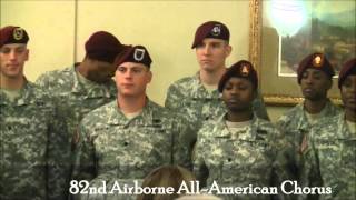 82nd Airborne AllAmerican Chorus Entrance and Exit chants  Pinehurst Concours dElegance [upl. by Mailliw]