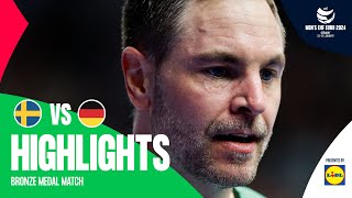 Intense clash for the bronze  Sweden vs Germany  Highlights  Mens EHF EURO 2024 [upl. by Necaj216]