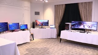 VESA CES 2023 DisplayPort 21 Gaming Demo [upl. by Noimad]