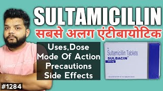 Sultamicillin Tab 375mg  Sultamicillin Tosilate 375mg Uses In Hindi [upl. by Aicirt]