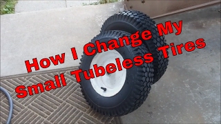 How I Change My Small Tubeless Tires [upl. by Reivad612]