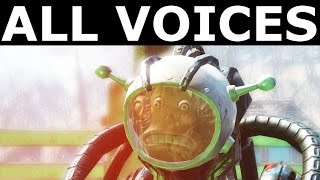 Fallout 4 Automatron  All Automatron Voices [upl. by Aivilys]