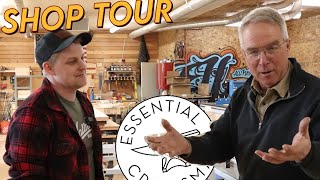 DREAM Woodworking Shop Tour amp FullTime Biz by Hallman Woodworks  Essential Shop Stories [upl. by Nemaj403]