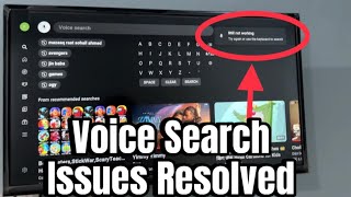 TCL Smart TV Voice Search Not Working  Issue Resolved [upl. by Yrnehnhoj]