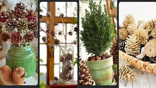 PINECONE IDEAS 614 pineconedecor pineconeideas pinecones diychristmasdecor diys [upl. by Yarased]