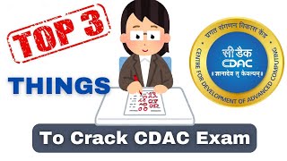 Top 3 Things To Crack CDAC exam  cdac exam preparation  ccat exam preparation cdac exam ccat [upl. by Angelique167]