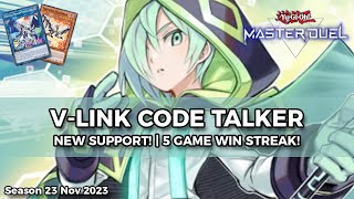 FINALLY VLINK IS HERE Competitive Code Talker VLink Deck  YuGiOh Master Duel [upl. by Telrats129]