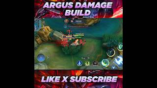 ARGUS BEST BUILD 2024 🔥argus topglobalargus mlbbcreatorcamp mobilelegends mlbb ml [upl. by Kall]