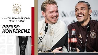 🎙️PK vor Deutschland  Türkei mit Julian Nagelsmann und Leroy Sané [upl. by Adnert859]