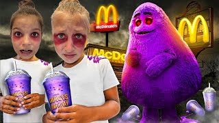 Larisa i Ajlin Popile MCDONALD’S GRIMACE SHAKE Loša ideja [upl. by Jodie]