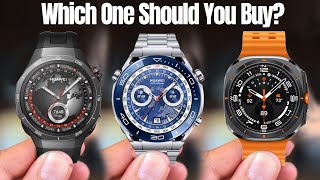 Huawei Watch GT 5 Pro Vs Galaxy Watch Ultra Vs Huawei Watch Ultimate [upl. by Itsud108]