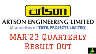 ARTSON ENG FY23 Q4  FY23 result  Artson Engineering share latest news  Detailed review [upl. by Barbey]