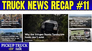 Giveaway EVs failing Toyota Tundra Tow Hooks  Truck News Recap 11 [upl. by Eirffej]