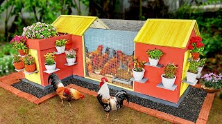 Modern chicken coop idearaise chickens and decorate garden together [upl. by Ayidan]