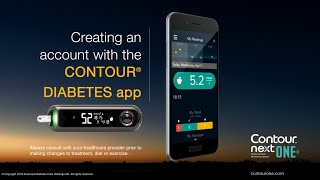 Creating an account with the CONTOUR DIABETES app CONTOUR NEXT ONEmmolL  UK amp Ireland enUKIE [upl. by Nylanej797]