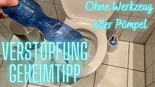 Abfluss Verstopft So bekommst du WC oder Waschbecken frei mit Mitteln die JEDER zuhause hat [upl. by Kus]