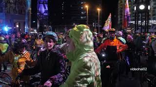 FESTIVAL OF LIGHTS Fahrraddemo Potsdamerplatz [upl. by Tupler]