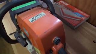 Replacing fuel line on a Stihl Chainsaw 029 Super [upl. by Assyla]