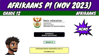 Afrikaans Paper 1 November 2023 [upl. by Ecnarrot871]