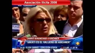 2008  Elisa Carrió en Comodoro Py denuncia  Asociación Ilícita [upl. by Cornel]