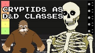 【ENVtuber】 Cryptids as DampD Classes Tierlist [upl. by Zenitram]