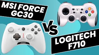 MSI Force GC30 v2 vs Logitech F710 Gaming Controller [upl. by Niwhsa]