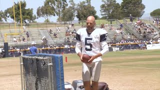 Cowboys punter Bryan Anger had fun being close to Camarillo for training camp [upl. by Ecad]