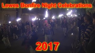 Lewes UK Bonfire Night Celebrations 2017 [upl. by Nyrem]