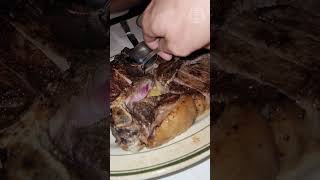 Wolfgangs Steakhouse Porterhouse Steak cooked perfectly mediumrare [upl. by Kumagai40]