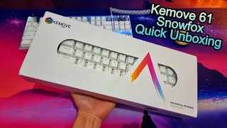 Kemove 61 Snowfox Quick Unboxing [upl. by Haze]