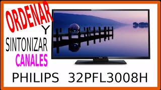 Buscar y ordenar canales tv Philips 32PFL3008 🥇 [upl. by Oralie471]