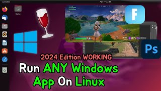 How to install ANY Windows App on Linux 2024 Tutorial [upl. by Maitund946]