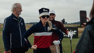 Kathryn Newton at Carnoustie  2024 Dunhill Links [upl. by Wallinga373]