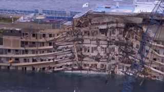 The raising of the Costa Concordia [upl. by Gottuard]