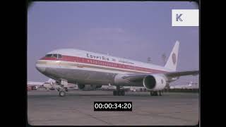 1980s Cairo Airport Taxiing Terminal EgyptAir [upl. by Boothman]