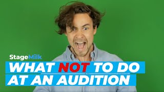 What NOT to do at an audition [upl. by Aleak]