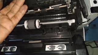 hp Laserjet pro 400 M401n paper jam in cartridge area part1 [upl. by Shandee]