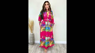 very beautiful new flowers frocks designs women 2024 [upl. by Pliam]