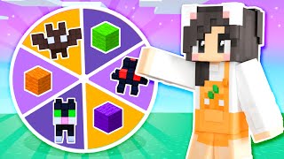 💜Wheel Spin Decides My Minecraft HALLOWEEN House [upl. by Asereht947]