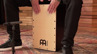 MEINL Percussion  Pickup Snarecraft Series Cajon  Baltic Birch  PSC100B [upl. by Enirrok]