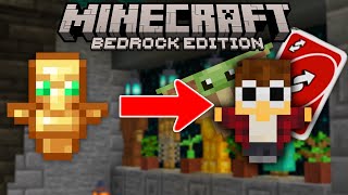 How to make CUSTOM TOTEMS in MINECRAFT Bedrock Edition [upl. by Bertila562]