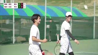 2024年 関東学生新進テニス選手権大会 準決勝 男子ダブルス 脇坂・眞田 対 飯田・太田 [upl. by Nielsen215]