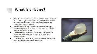 Capstone How does chemical bonding in silicone make it ideal for plastic surgery [upl. by Medorra]